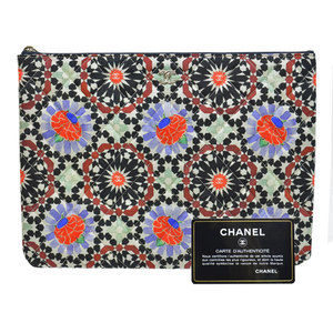 Chanel 2014 Christmas Clutch Bag Nylon Black